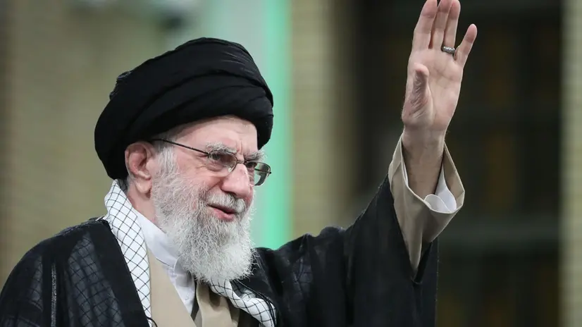 epa12088302 A handout photo made available by the Iranian Supreme Leader's Office shows Supreme Leader Ayatollah Ali Khamenei greeting members of the audience during a ceremony in Tehran, Iran, 10 May 2025. EPA/IRANIAN SUPREME LEADER'S OFFICE HANDOUT HANDOUT EDITORIAL USE ONLY/NO SALES