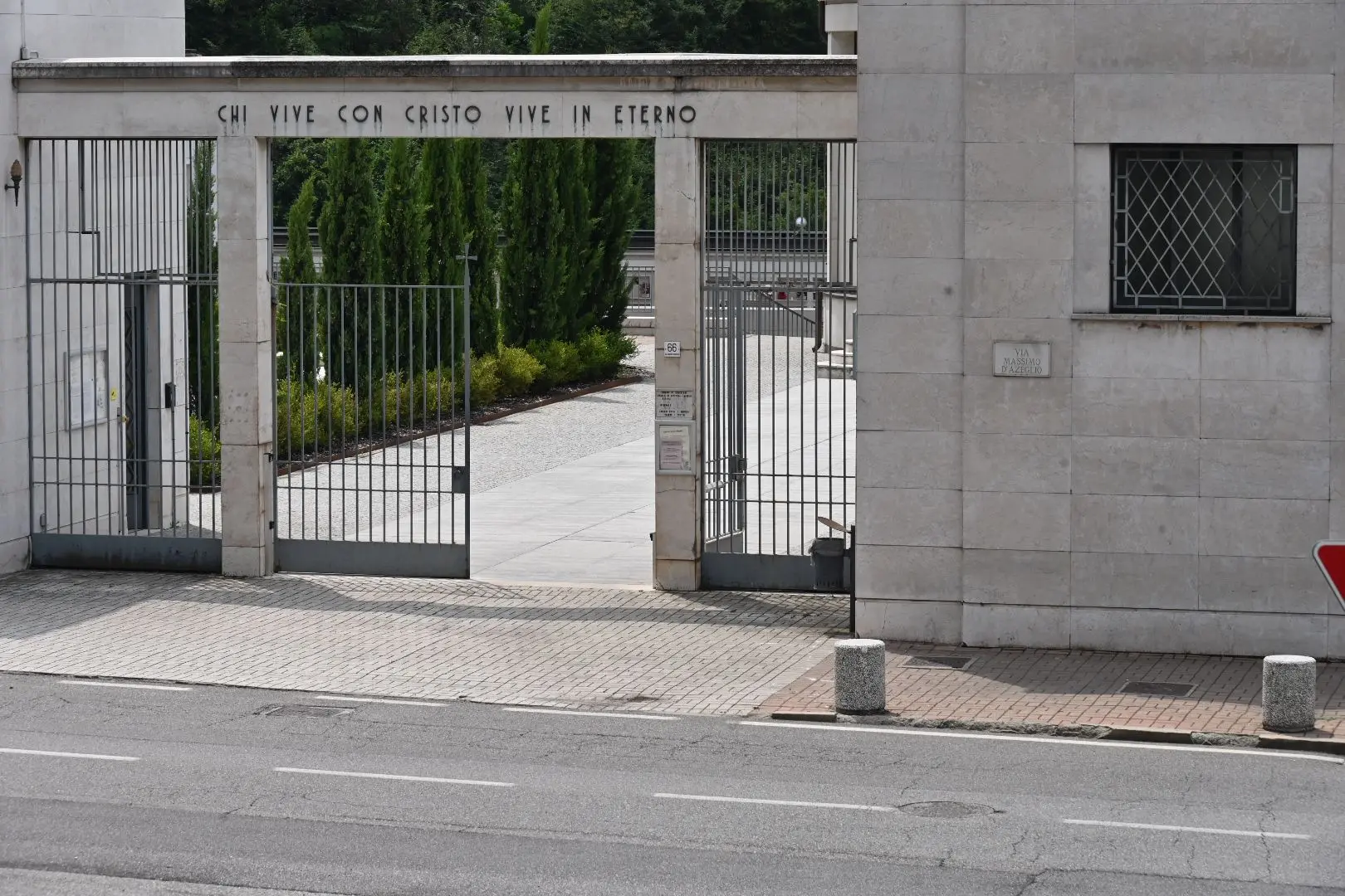 Il luogo dell'incidente a Lumezzane