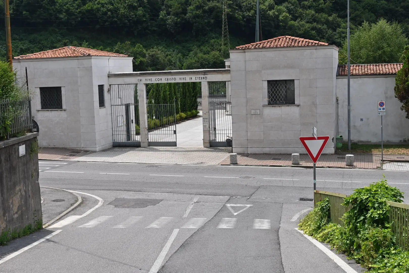 Il luogo dell'incidente a Lumezzane