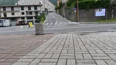 Il luogo dell'incidente a Lumezzane
