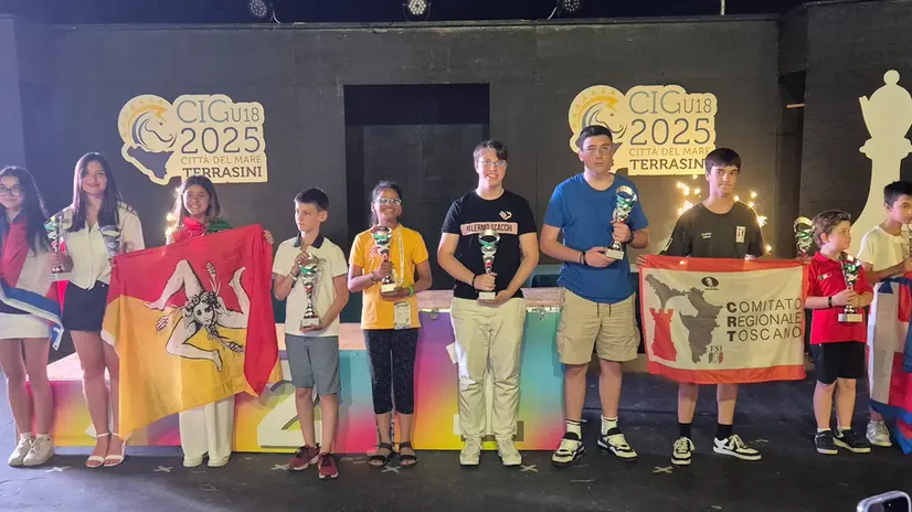 Le premiazioni dei Campionati giovanili di scacchi