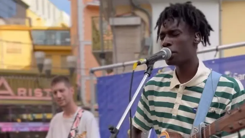 Sidy Casse al «Sanremo street music festival»