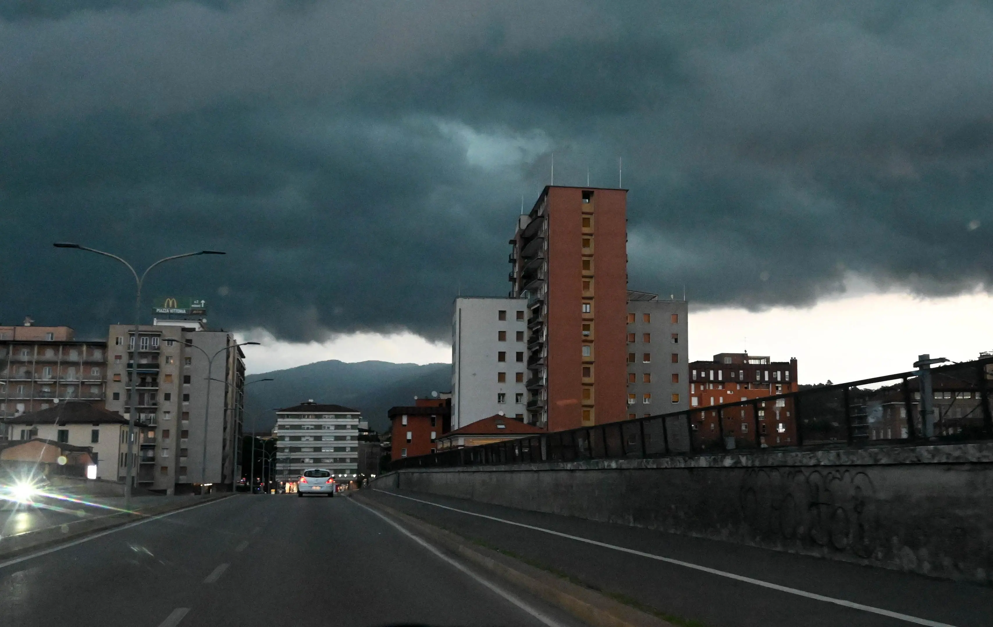 La supercella in varie zona della provincia