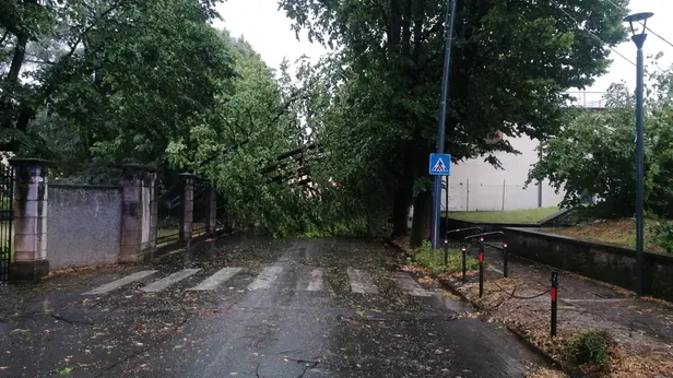 I danni in via Zanardelli a Palazzolo