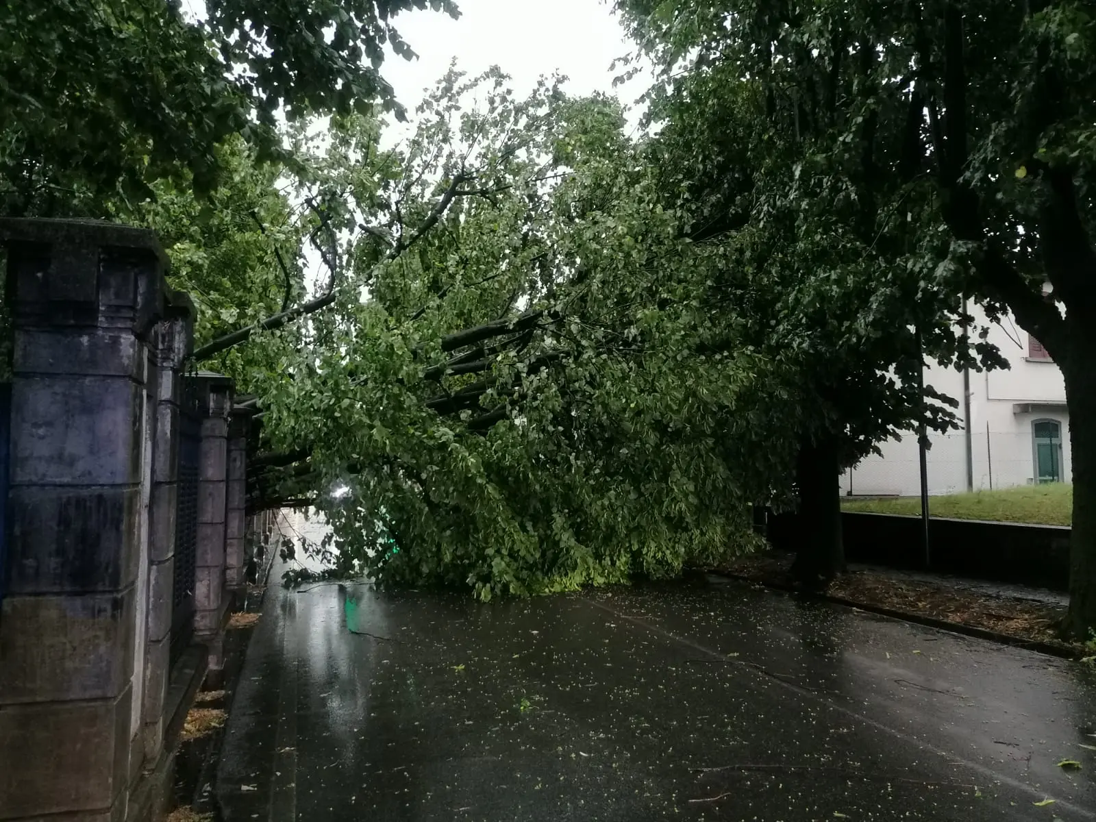 I danni in via Zanardelli a Palazzolo