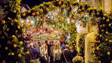 La Festa dei fiori nel 2015 - Foto Facebook Associazione Pro Festa di Santa Croce