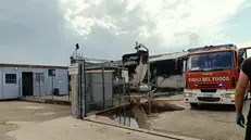 Incendio in un allevamento di Isorella