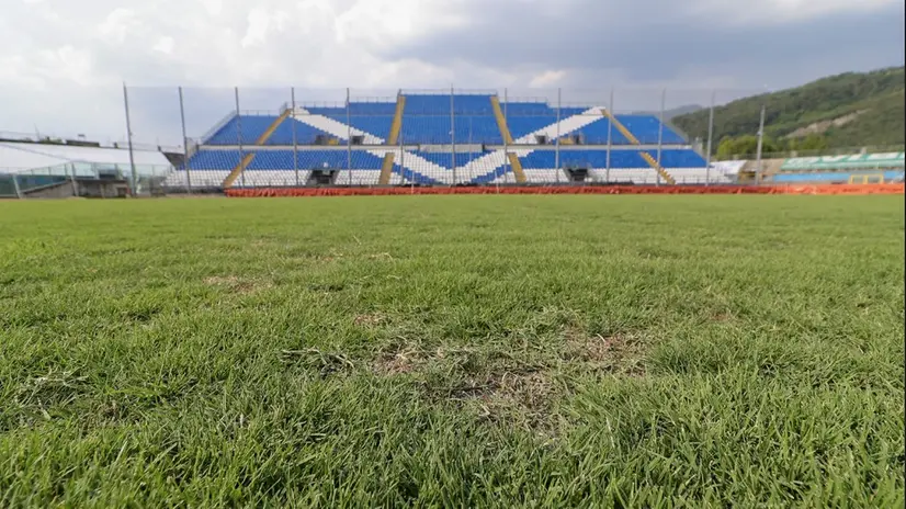 Le attuali condizioni dello stadio Rigamonti
