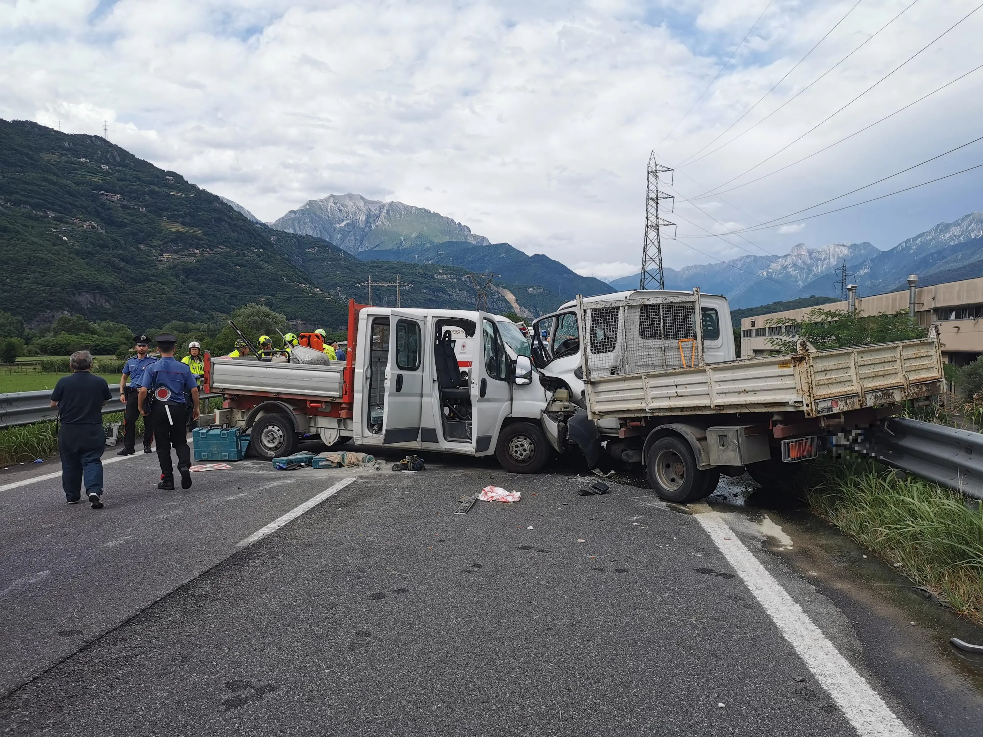 Grave incidente a Esine lungo la Ss 42