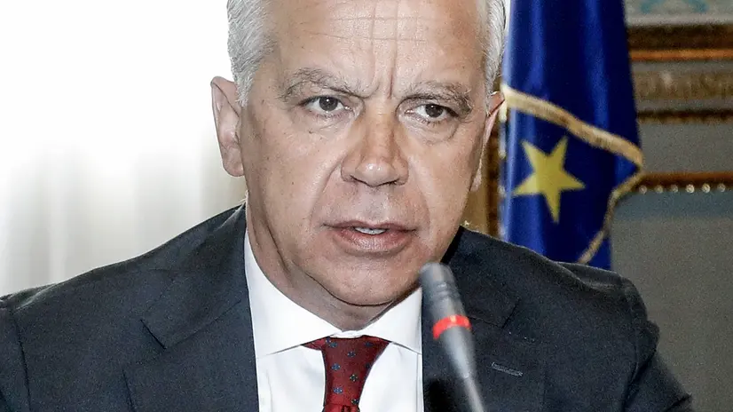 Matteo Piantedosi, ministro dell’interno, partecipa al comitato provinciale per l’ordine e la sicurezza pubblica presso la Prefettura a Milano, 12 giugno 2025. ANSA/MOURAD BALTI TOUATI