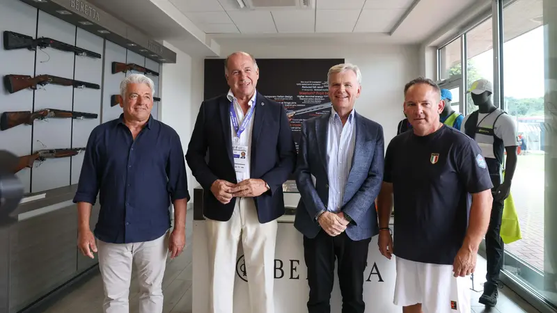 Da sinistra Benelli, Rossi, Beretta e Pellielo