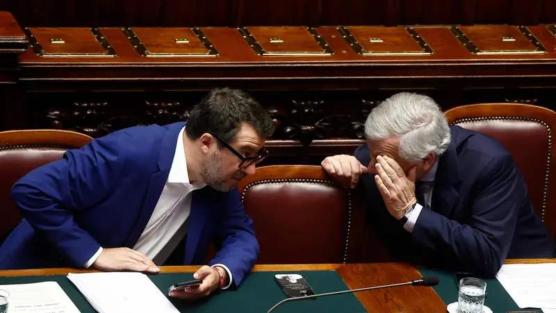 Salvini e Tajani - Foto Ansa © www.giornaledibrescia.it