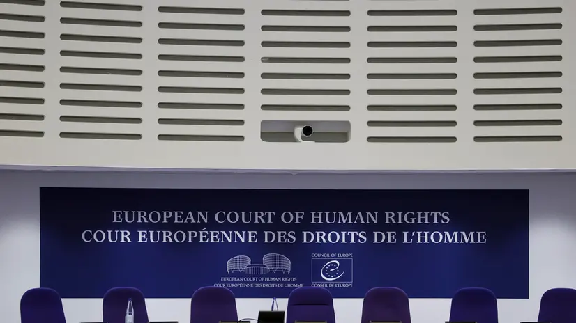 epa11266824 Empty seats of the members of the European Court of Human Rights (ECHR), before the judgment in a case against different European countries accused of climate inaction, in Strasbourg, France, 09 April 2024. The Strasbourg-based court was asked to rule in a trio of cases brought by a French mayor, six Portuguese young people, and more than 2,000 members of Switzerland's Senior Women for Climate Protection. Judges are to rule on complaints brought against Portugal, Switzerland, and France over carbon emissions. The ruling of the European Court of Human Rights could set a precedent for all its signatory members. EPA/RONALD WITTEK