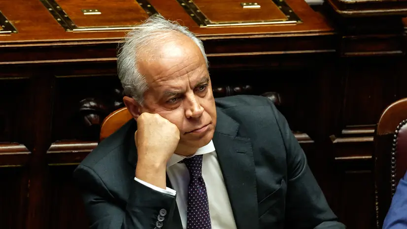 Il ministro dell'Interno Matteo Piantedosi alla Camera durante il Question time, Roma, 25 Giugno 2025. ANSA/GIUSEPPE LAMI