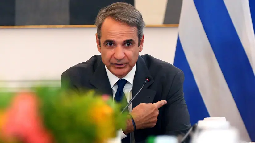 epa12206020 Greek Prime Minister Kyriakos Mitsotakis attends a cabinet meeting following the newly appointment of some members of the government in Athens, Greece, 30 June 2025. Several ministers have resigned over the scandal involving the Greek Payment Authority of the Common Agricultural Policy (OPEKEPE) on 27 June 2025. EPA/ORESTIS PANAGIOTOU