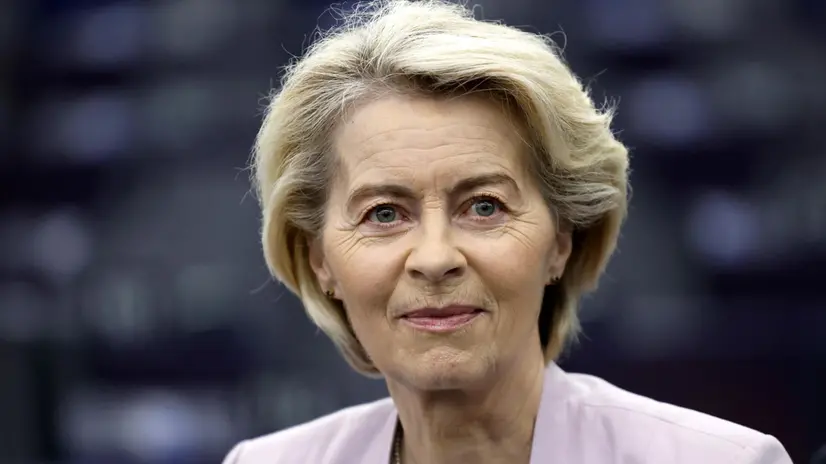 epa12225995 European Commission President Ursula von der Leyen attends the conclusions of the European Council meeting of 26 June 2025, during a session of the European Parliament in Strasbourg, France, 09 July 2025. EPA/GUILLAUME HORCAJUELO