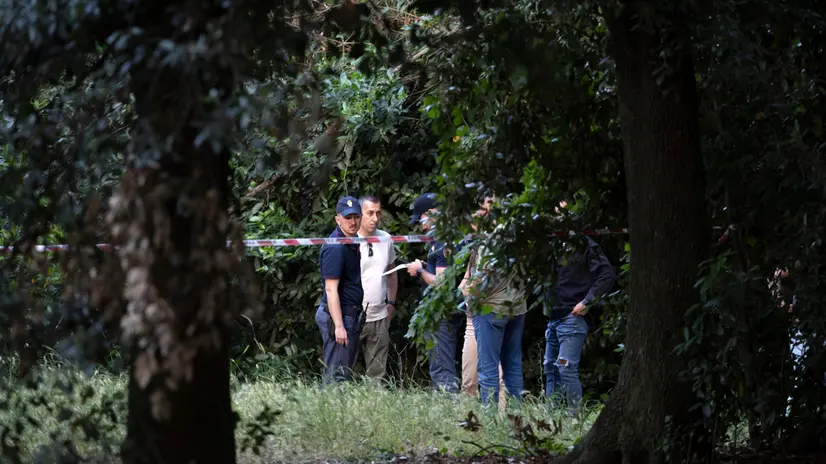 La zona del ritrovamento del cadavere del infante. Roma, 7 giugno 2025 ANSA/MASSIMO PERCOSSI
