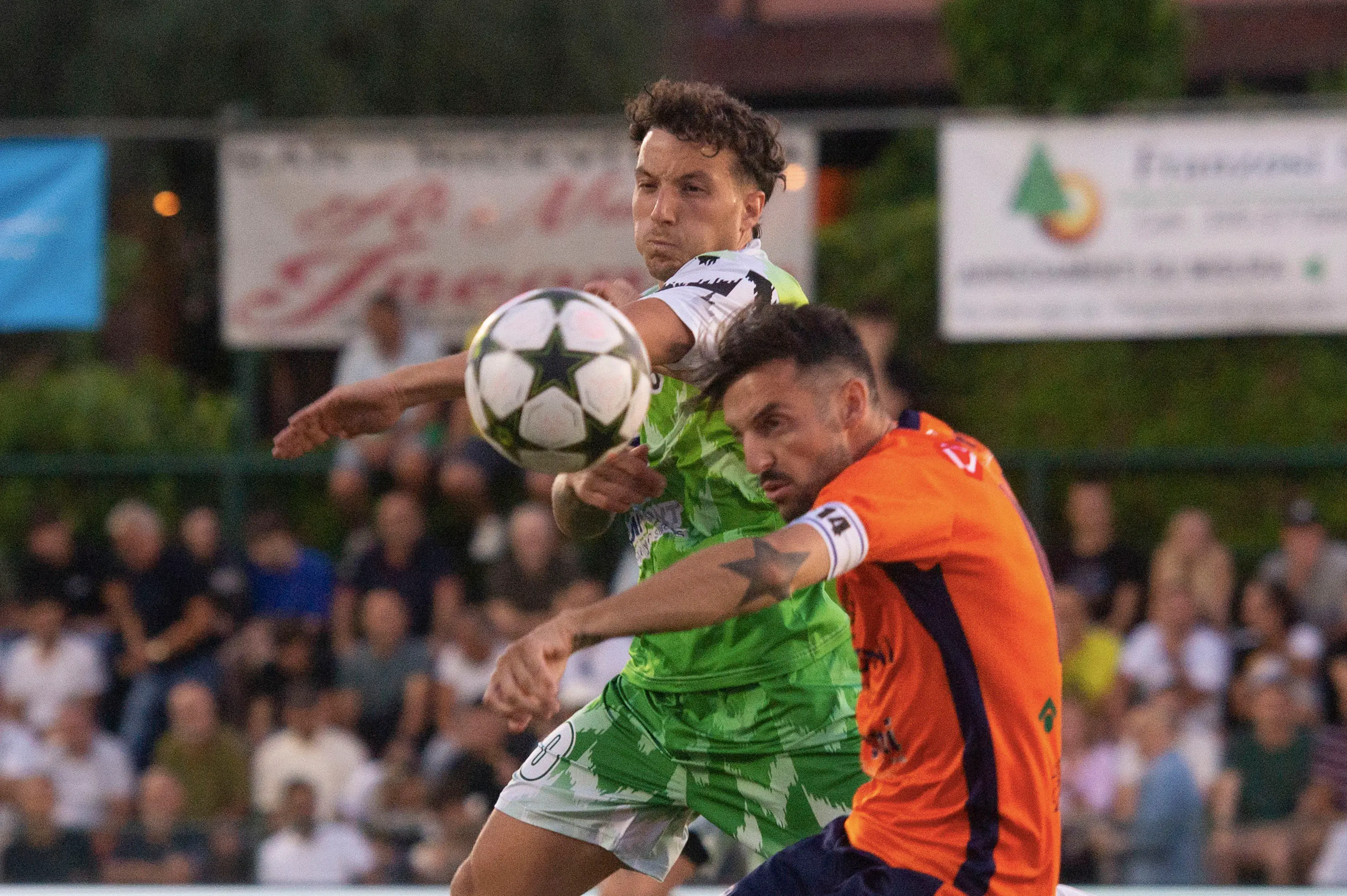 SPORT CALCIO POLPENAZZE DEL GARDA 45° TORNEO NOTTURNO DI POLPENAZZE SEMIFINALE RITORNO FRANZONI COSTRUZIONI - TECNOPASTURI - OFFICINE MECCANICHE BERGOMI - REKONTA VS COMIPONT SPA - REALVERDE - AS29 NELLA FOTO COSSETTICARIELLO 10-07-2025 PIERPAOLO PAPETTI AGENZIA NEWREPORTER