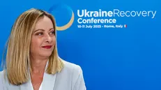 Italian Prime Minister Giorgia Meloni during the meeting Ukraine Recovery Conference URC 2025, in Rome, Italy, 10 July 2025. ANSA/ANGELO CARCONI