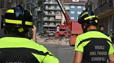 cesplosione dello stabile in via Nizza 389 a Torino , 30 giugno 2025 ANSA/ALESSANDRO DI MARCO