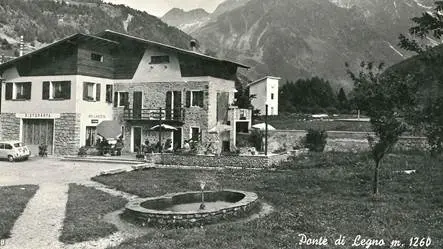Una foto d'epoca dell'hotel Bellavista