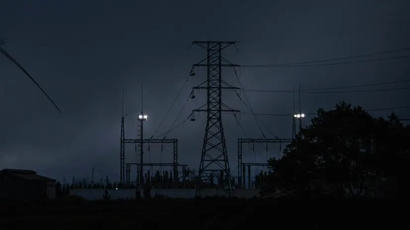 Una centrale elettrica