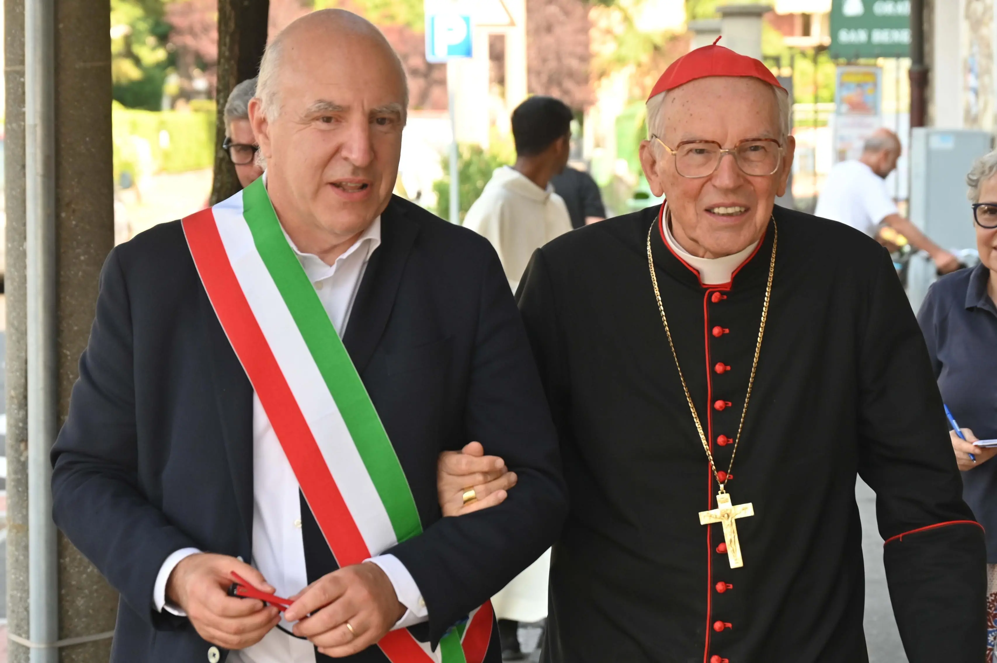 La messa alla Chiesa di San Benedetto Messe celebrata dal Cardinale Re