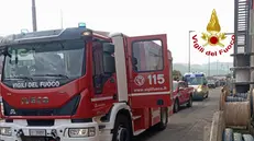 Operaio morto in stabilimento metalmeccanico in Veneto Foto Vigili del Fuoco