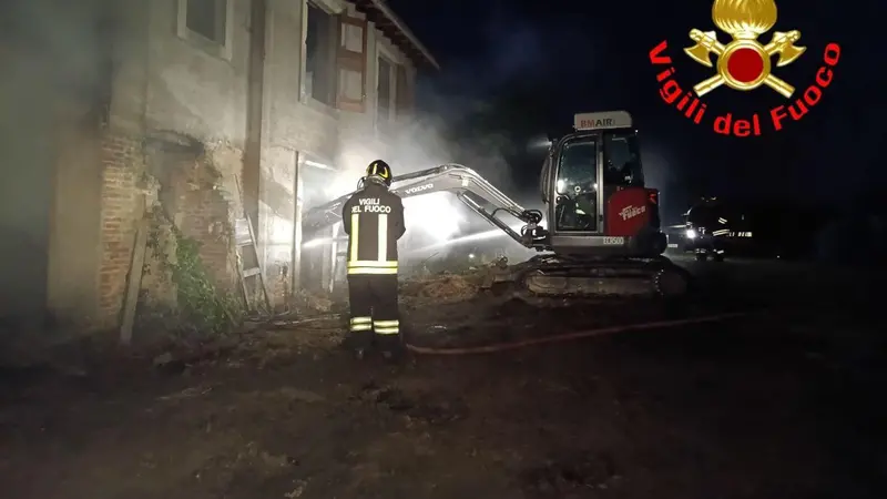 L'intervento dei Vigili del fuoco a Desenzano