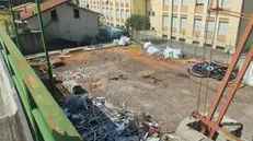 Il cantiere del nuovo centro sportivo - © www.giornaledibrescia.it