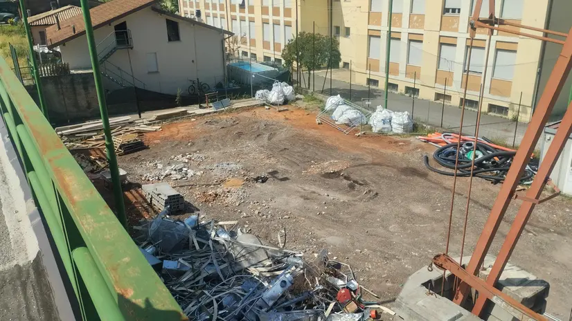 Il cantiere del nuovo centro sportivo - © www.giornaledibrescia.it