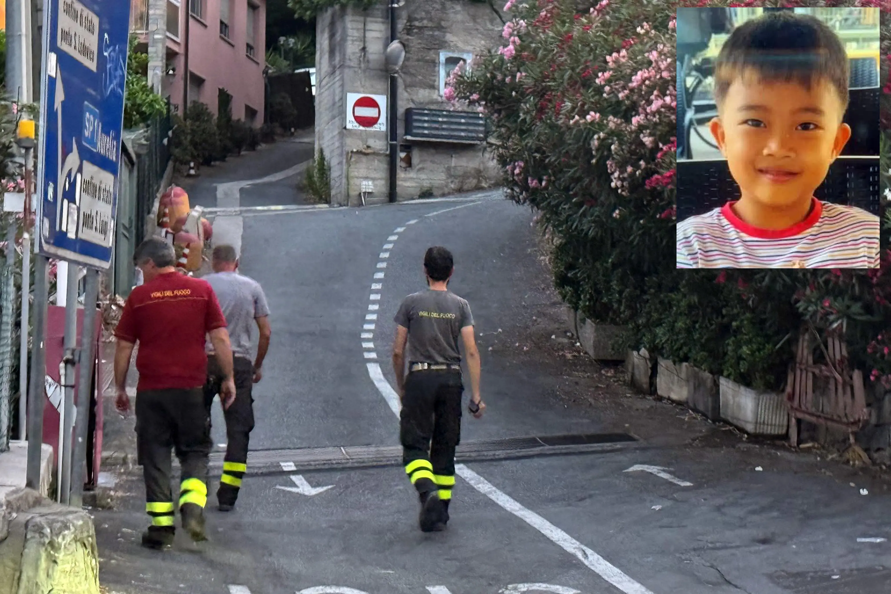 Le ricerche del piccolo di 5 anni scomparso da un camping a Ventimiglia. Crediti ANSA