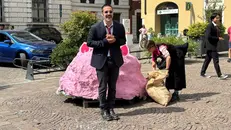 La manifestazione di Extintion Rebellion in piazza Duomo
