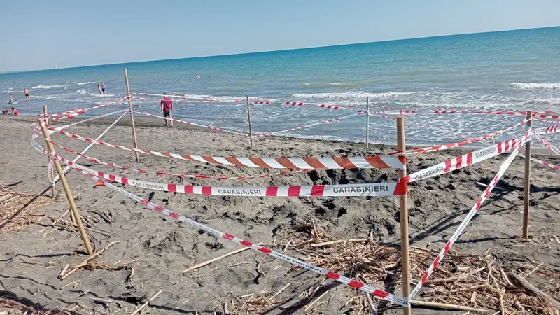 La spiaggia dove è avvenuta la tragedia - Ansa © www.giornaledibrescia.it