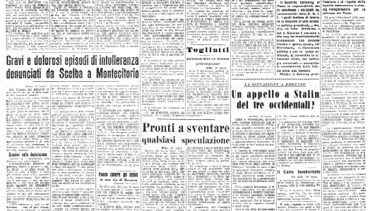 La pagina del 14 luglio 1948
