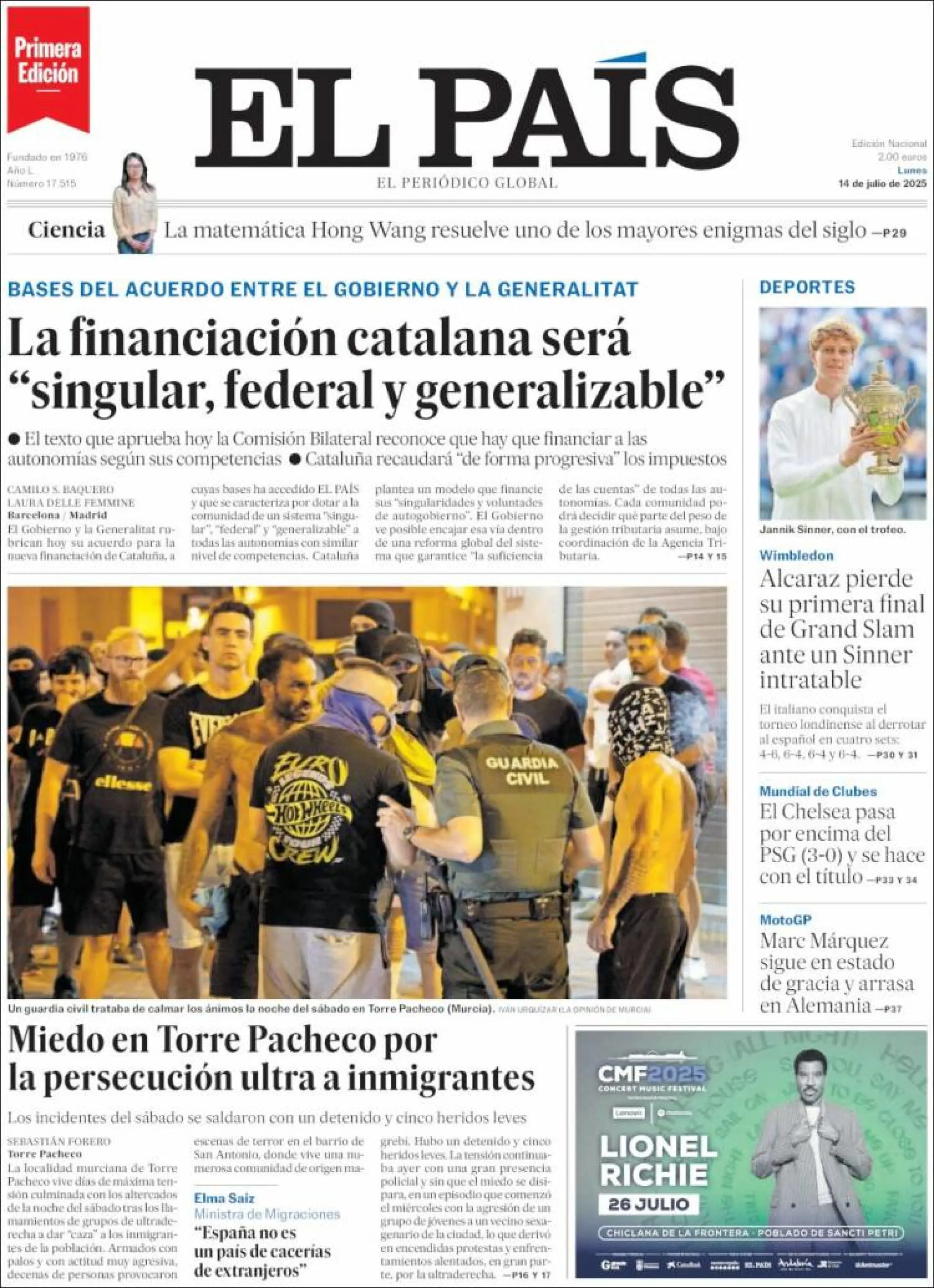 Wimbledon 2025, Sinner-Alcaraz: la stampa estera e nazionale