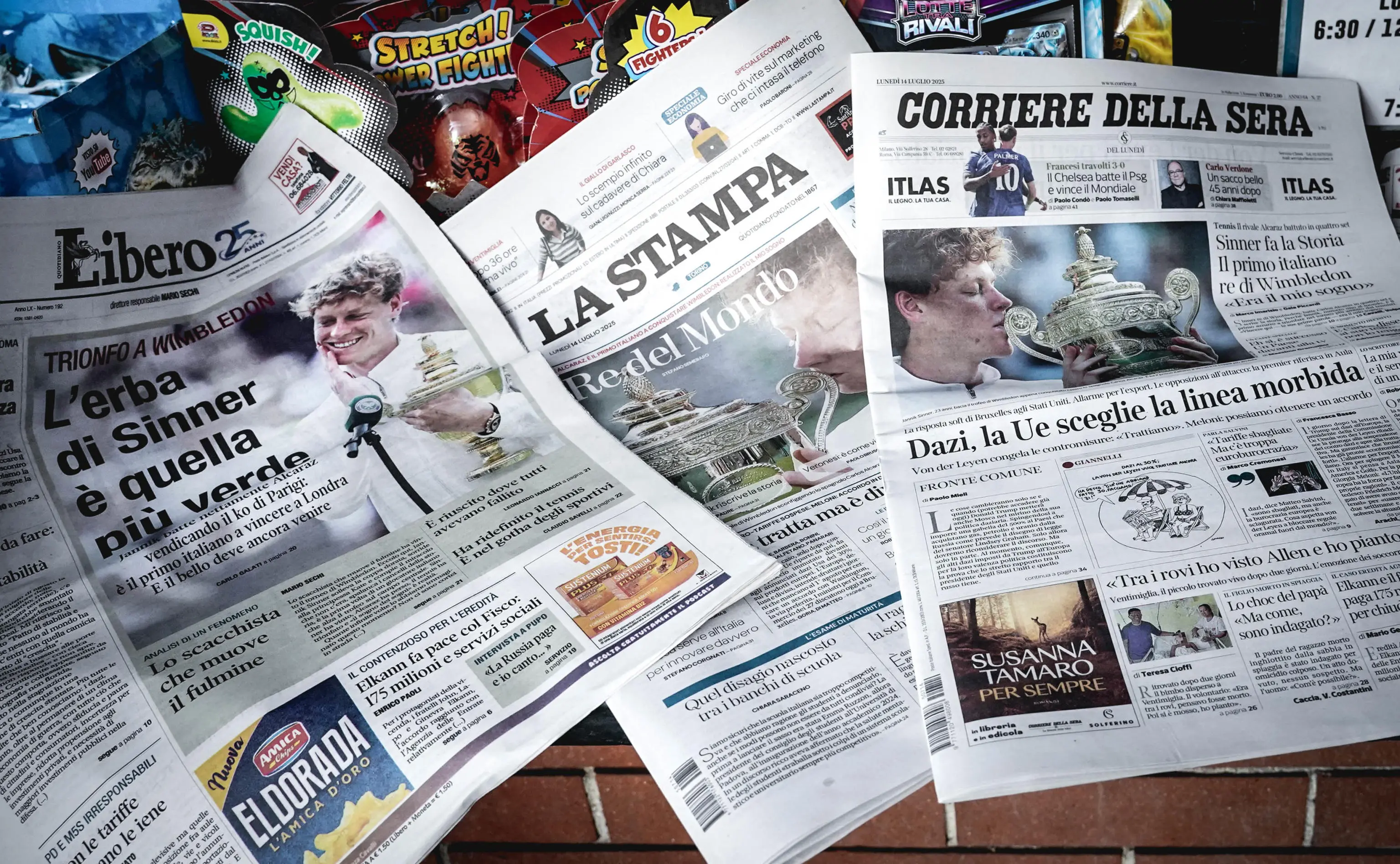 Wimbledon 2025, Sinner-Alcaraz: la stampa estera e nazionale