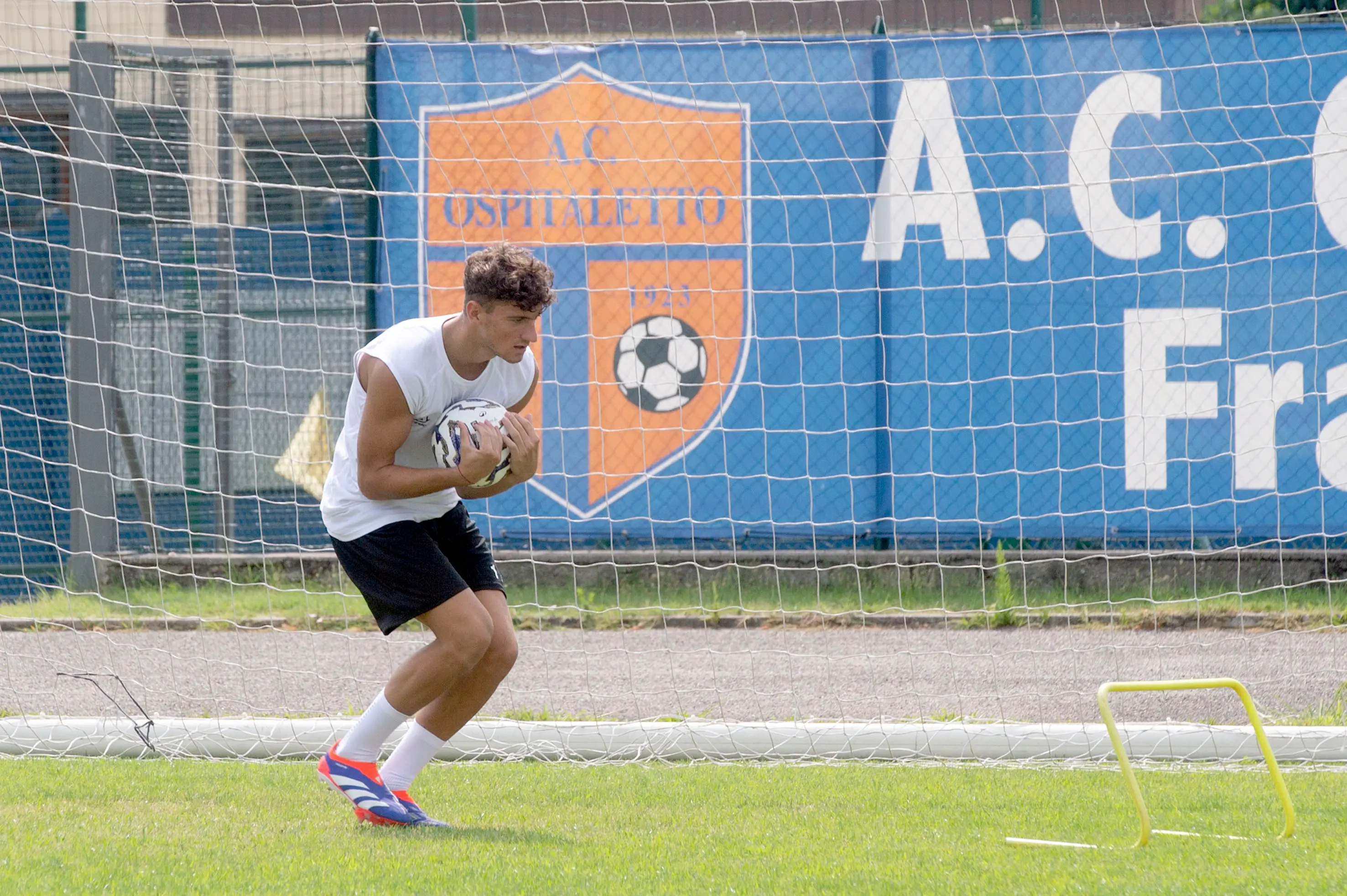 SPORT CALCIO OSPITALETTO SERIE C PRIMO RADUNU E ALLENAMENTO OSPITALETTO NELLA FOTO MOMENTI DELL’ALLENAMENTO 14-07-2025 PIERPAOLO PAPETTI AGENZIA NEWREPORTER