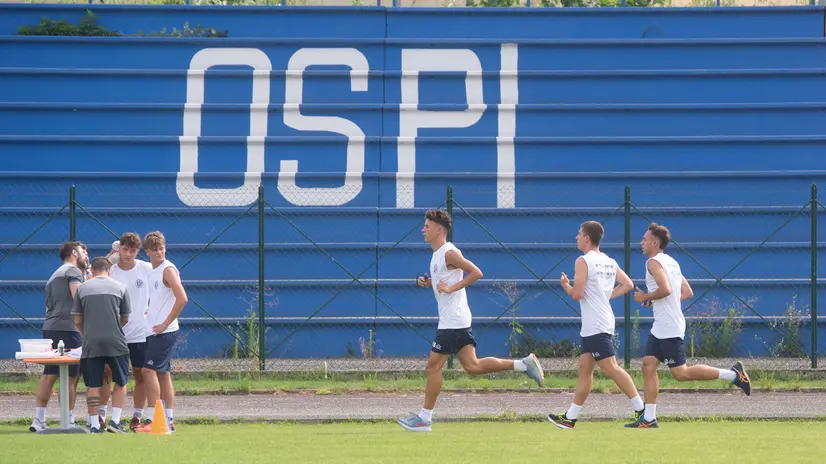 SPORT CALCIO OSPITALETTO SERIE C PRIMO RADUNU E ALLENAMENTO OSPITALETTO NELLA FOTO MOMENTI DELL’ALLENAMENTO 14-07-2025 PIERPAOLO PAPETTI AGENZIA NEWREPORTER