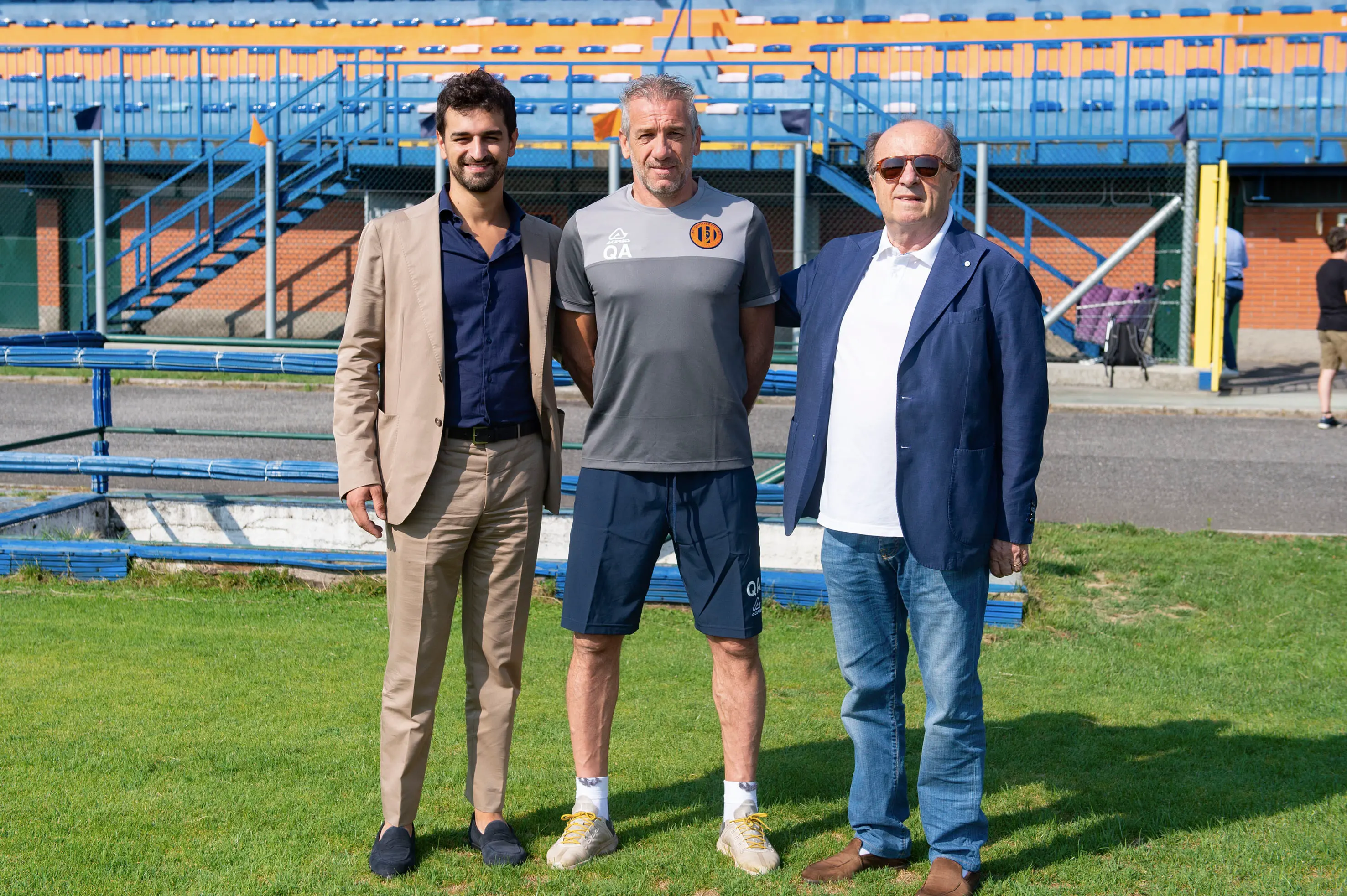 SPORT CALCIO OSPITALETTO SERIE C PRIMO ALLENAMENTO OSPITALETTO NELLA FOTO PAOLO MUSSO ANDREA QUARESMINI GIUSEPPE TAINI 14-07-2025 PIERPAOLO PAPETTI AGENZIA NEWREPORTER