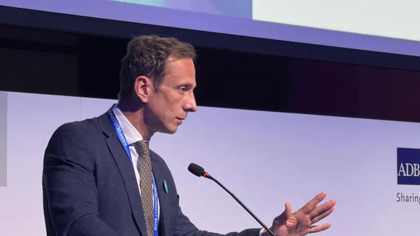 L'intervento del governatore del Friuli Venezia Giulia Massimiliano Fedriga.