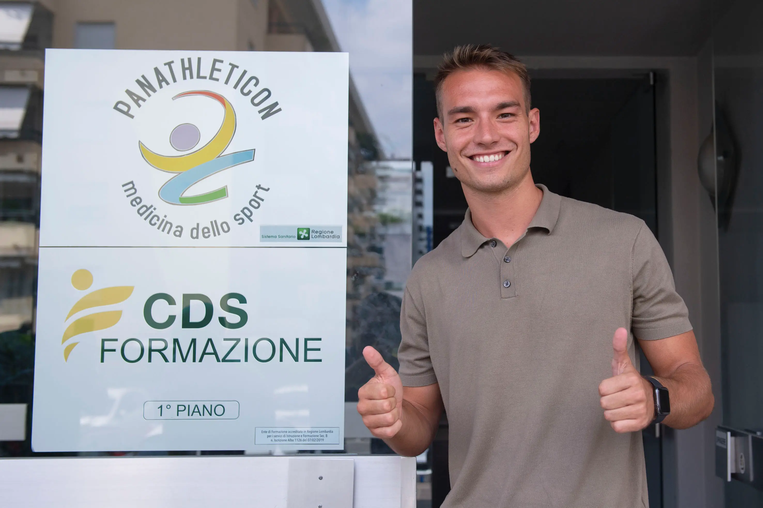 SPORT CALCIO BRESCIA SERIE C PANATHLETICON VISITE MEDICHE US BRESCIA PRIMO GIORNO NELLA FOTO DENIS HERGHELIGIU 14-07-2025 PIERPAOLO PAPETTI AGENZIA NEWREPORTER