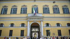 Incidente probatorio per l’omicidio di Garlasco presso la Questura di via Fatebenefratelli, Milano 4 Luglio 2025 ANSA/MATTEO CORNER