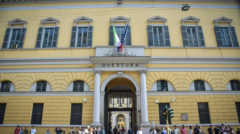 Incidente probatorio per l’omicidio di Garlasco presso la Questura di via Fatebenefratelli, Milano 4 Luglio 2025 ANSA/MATTEO CORNER