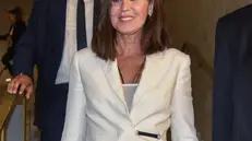 Il ministro Annamaria Bernini arriva all’assemblea di Confagricoltura all’Università Bocconi, Milano 8 Luglio 2025 ANSA/MATTEO CORNER