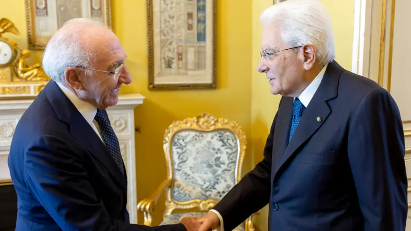 Roma - Il Presidente Sergio Mattarella accoglie Pasquale Stanzione, Presidente del Garante per la Protezione dei Dati Personali, oggi 11 luglio 2025 (Foto di Paolo Giandotti - Ufficio per la Stampa e la Comunicazione della Presidenza della Repubblica)