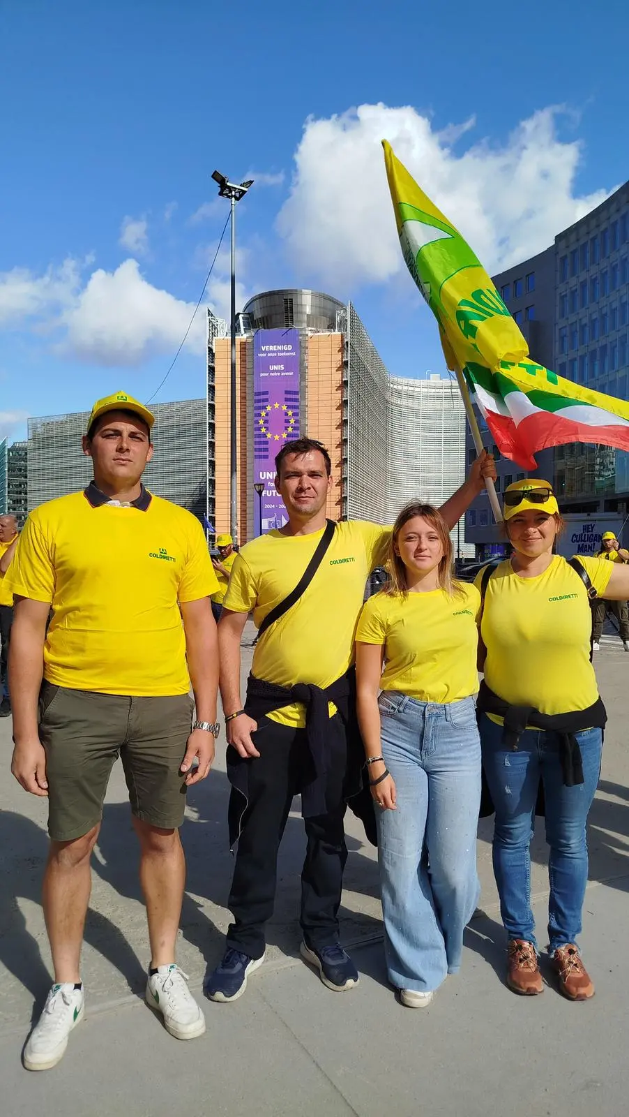 Coldiretti, il presidio a Bruxelles