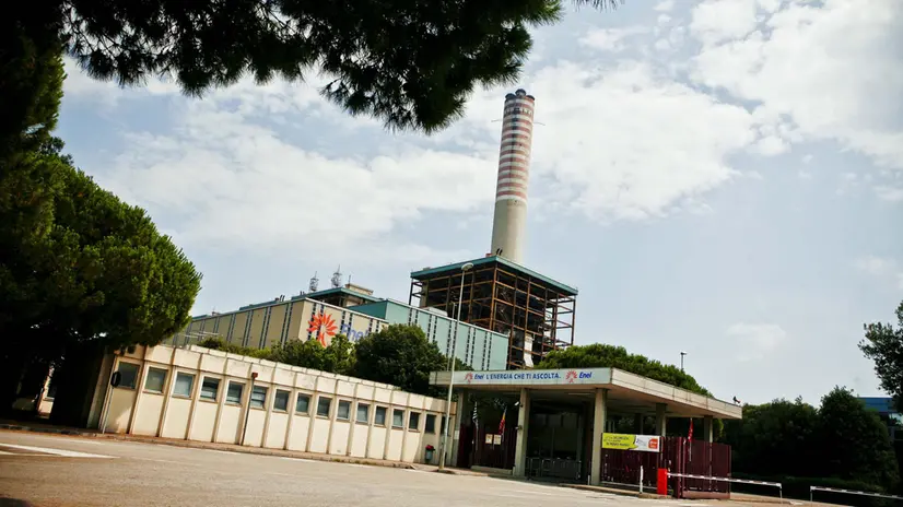 La centrale elettrica ENEL di Porto Enel di Porto Tolle ( Rovigo) oggi 7 luglio 2011 Carlo Perazzolo/ANSA