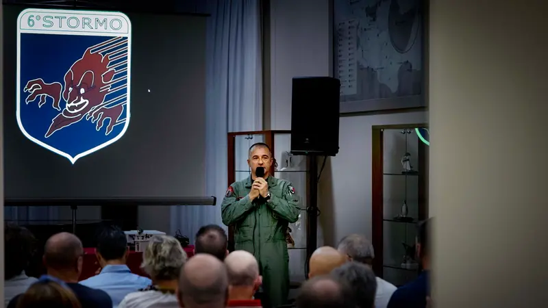 Il Comandante del 6° Stormo, Col. Luca Giuseppe Vitaliti - Falsetto