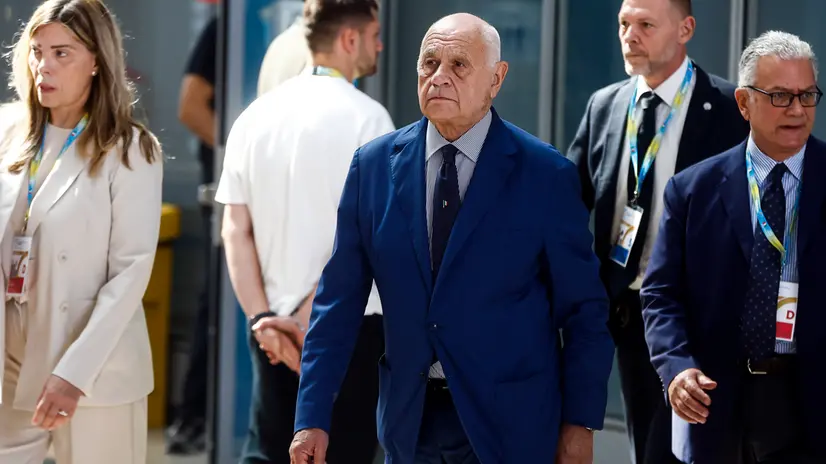 Italian Minister of Justice Carlo Nordio during the meeting Ukraine Recovery Conference URC 2025, in Rome, Italy, 10 July 2025. ANSA/ANGELO CARCONI